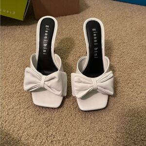 White gianni bini heels